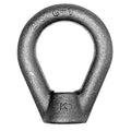 Oval Eye Nut, 3/8"-16 Thread Size, 5/8 in Thread Lg, Steel, Black Oxide