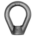 Oval Eye Nut, 5/8"-11 Thread Size, 3/4 in Thread Lg, Steel, Black Oxide