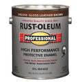 Interior/Exterior Paint, Glossy, Oil Base, Leather Brown, 1 gal