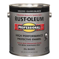 Interior/Exterior Paint, Glossy, Oil Base, Black, 1 gal