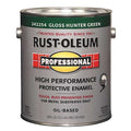Interior/Exterior Paint, Glossy, Oil Base, Hunter Green, 1 gal