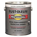 Interior/Exterior Paint, Glossy, Oil Base, White, 1 gal
