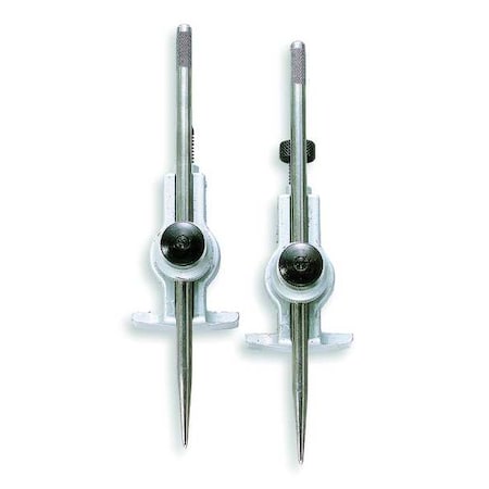 Precision Adjustable Trammel, 6 in, To Beam 5/8 to 1 1/2 in Thick of Any Length, For Layout, Marking Templates and Drawing Large Circles