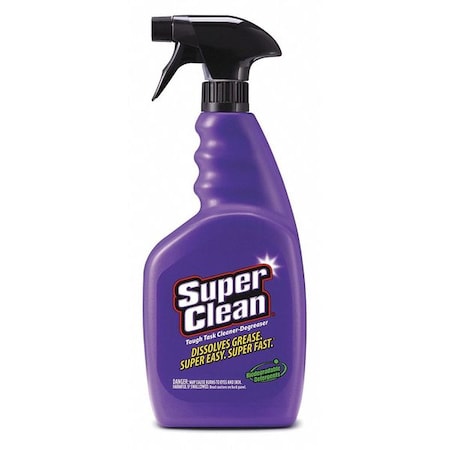 SUPERCLEAN Cleaner/Degreaser, 32 oz Spray Bottle, Ready To Use, Water Based