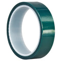 Film Tape, 1 in W x 18 yd L, 3.3 mil Thick, Green, Silicone Adhesive