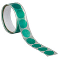 Film Tape, 1 in W x 1 in L, 3.2 mil Thick, Green, Silicone Adhesive, 100 PK