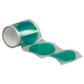 Film Tape, 4 in W x 4 in L, 3.3 mil Thick, Green, Silicone Adhesive, 50 PK
