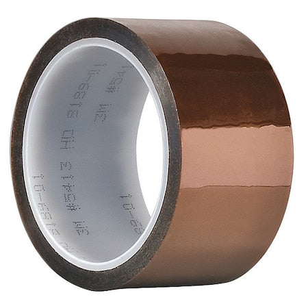 Electrical Tape, Polyimide, Amber, 36 yd L, 1 in W