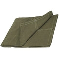 Standard Duty Tarp, 11 ft 6 in x 15 ft 6 in, 20 Mil, Green, Cotton Canvas, Mildew Resistant
