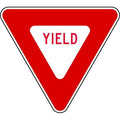 Yield Traffic Sign, 30 in H, 30 in W, Aluminum, Triangle, English, R1-2-30HA