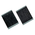 Reclosable Fastener Shape, Square, Rubber Adhesive, 1 in, 1 in W, Black, 100 PK