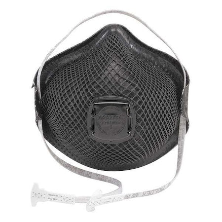 Disposable Respirator, N95, Ventex Valve, Special Ops HandyStrap, Molded Nose Bridge, Blk, M/L PK 10