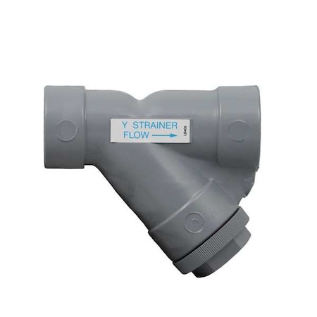 Y Strainer, 1-1/2"" Pipe, Socket, CPVC, 150 psi