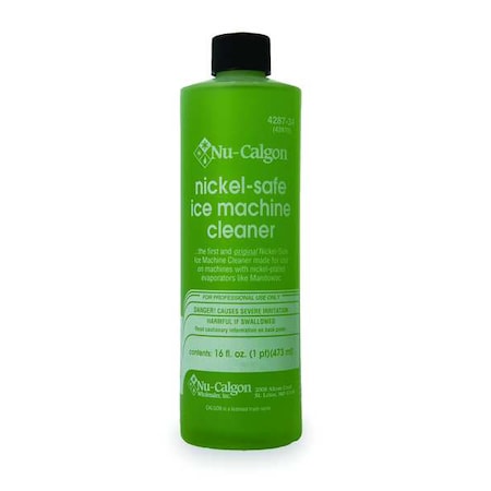 Ice Machine Cleaner, Nickel Safe, Food Grade, Liquid, 16 oz, Bottle, Green