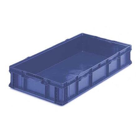 Solid & Stackable Straight Wall Storage Container, 26.2 gal, 48 in L x 22-1/2 in W x 7-1/4 in H
