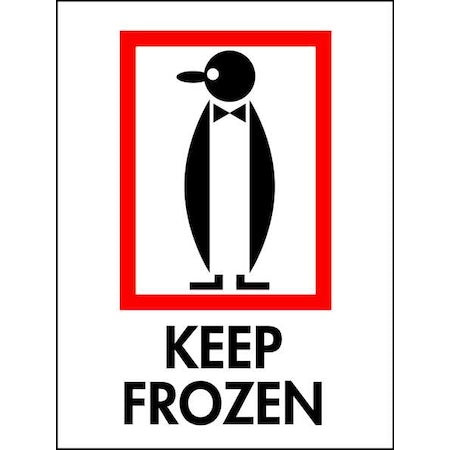 4" x 3" Adhesive Back Shipping Labels, Keep Frozen, Pk500