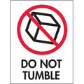 4" x 3" Adhesive Back Shipping Labels, Do Not Tumble, Pk50