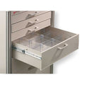 Plastic Drawer Divider Kit for Medical Carts, Clear, 5 1/2 in H