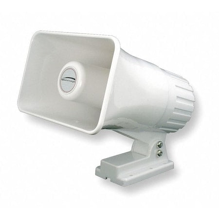 PA Horn, Weatherproof, White, 15 W