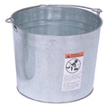 5 gal Round Tapered Bucket, Silver, Steel