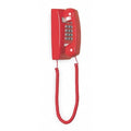 Standard Wall Phone, Red, Plastic