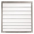 30 in 33"H-W 5.75"L Aluminum Backdraft Damper, 30-1/2 in x 30-1/2 in, Aluminum