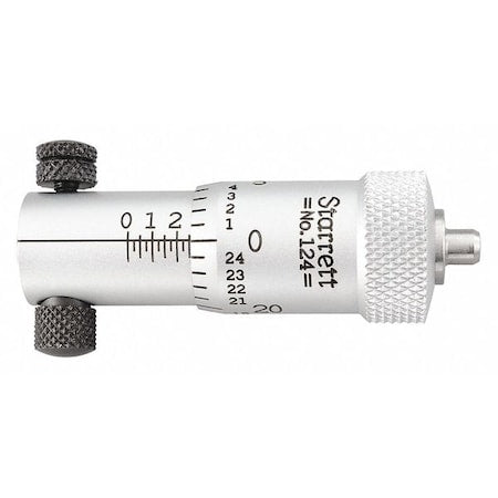 Micrometer Head, Plain, 0 to 1/2" Range