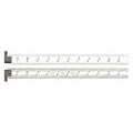 Ruler, Spring-Tempered Steel, 12" L x 1" W