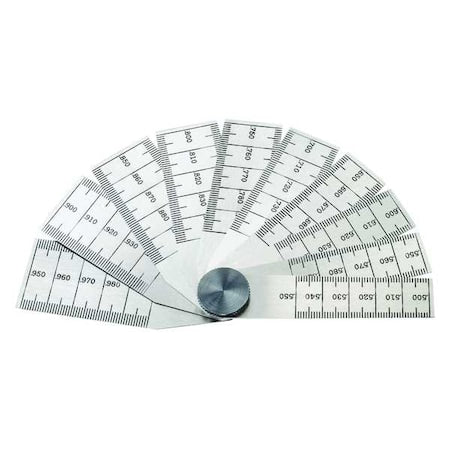 Taper Gauge Set, Graduations 0.001 in