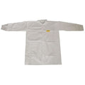 Condor Disposable Lab Coat, Microporous Film Laminate, Snaps Closure, White, 3XL, 30 PK