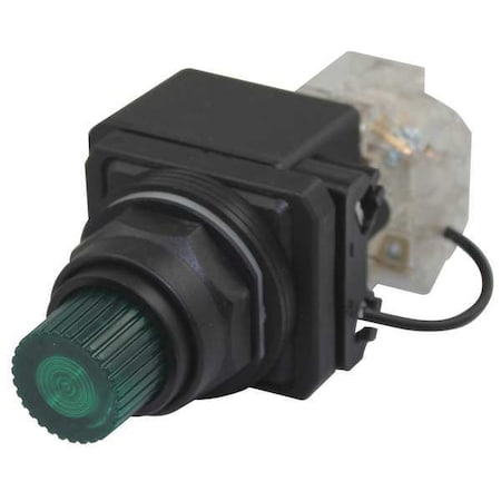 PilotLight, LED, 24VAC/DC, 30mm, Plastic, GR