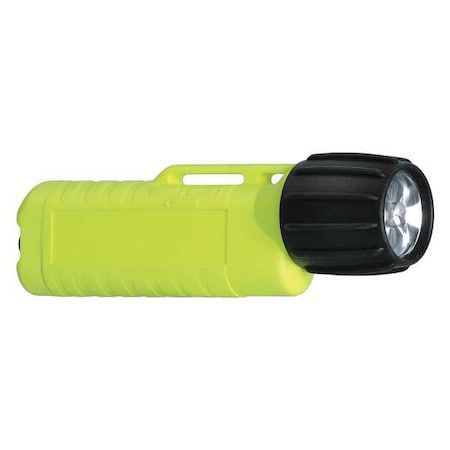 Safety Yellow LED Handheld Flashlight, Alkaline AA, 110lm