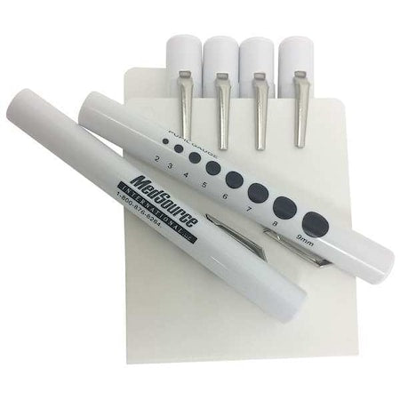 Penlight, 0.5" Dia, White, PK300