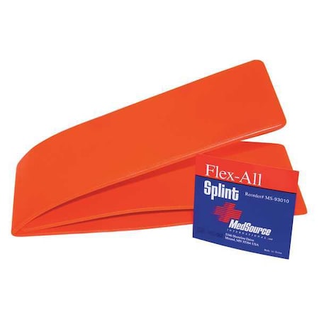 Splint, Orange, Aluminum, Foam, 36" L