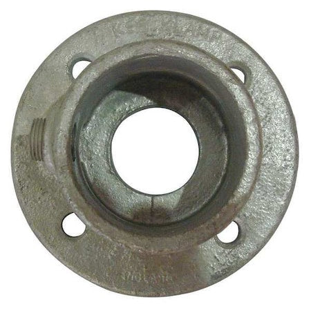 Structural Pipe Fitting, Base Flange, Cast Iron, 2 in Pipe Size, 50000 lb Tensile Strength