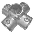 Structural Pipe Fitting, Cross, Cast Iron, 1 in Pipe Size, 50000 lb Tensile Strength