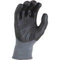 Coated Gloves, Thermoplastic Rubber Palm, XL, Gray