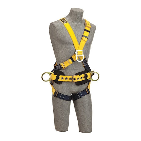 Delta(TM) Full Body Harness, 2XL, 420 lb., Back, Front, Side D-Ring
