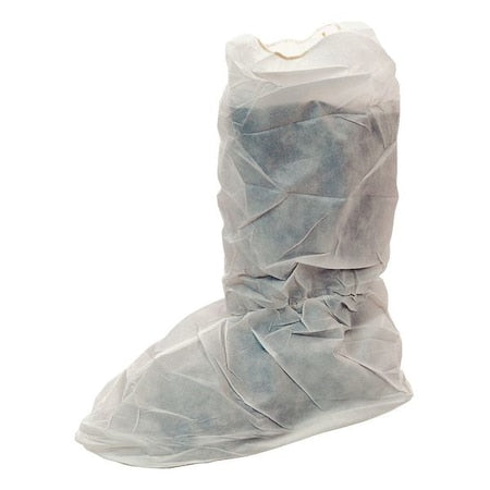 Disposable Boot Covers, Microporous, White, Slip Resistant Sole: Yes , XL