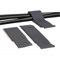 Reclosable Fastener, Rubber Adhesive, 4 in, 1 in W, Black, 25 PK