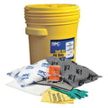 Spill Kit, 15 gal Volume Absorbed per Kit, 20 gal Capacity, Drum, Yellow
