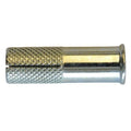Sup-R-Drop Flanged Coil Thread Anchor, 1/2" Dia, 1-9/16" L, Steel Zinc Plated, 25 PK