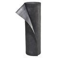 Sorbent Pad, 13 gal, 3 ft x 100 ft, Universal, Black, Polypropylene