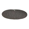 Sorbent Pad, 0 gal, 22 in Dia., Universal, Gray, 5 PK