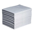 Sorbent Pad, 22 gal, 15 in x 20 in, Oil, White, 100 PK