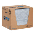 Sorbent Pad, 17 gal, 15 in x 19 in, Universal, Blue, Fibers