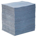 Sorbent Pad, 24 gal, 15 in x 19 in, Universal, Blue, Fibers