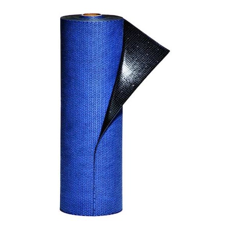Sorbent Pad, 1 gal, 16 in x 25 ft, Universal, Blue, Polyester, Polypropylene
