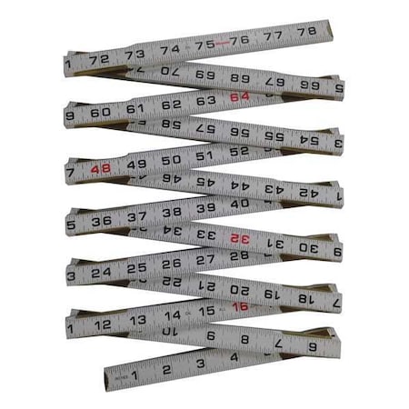 Folding Rule, 78-3.4 In., Standard