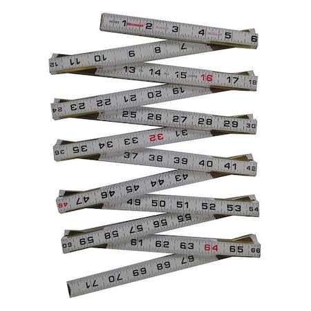 Modular Mason Folding Rule, 72 in.